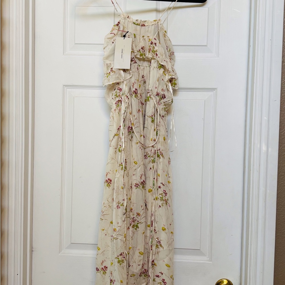 Zara Cream Floral Dress
